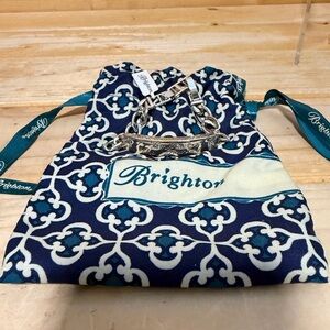 Vintage Brighton Silver “ Embrace The Journey “ ID Style Bracelet